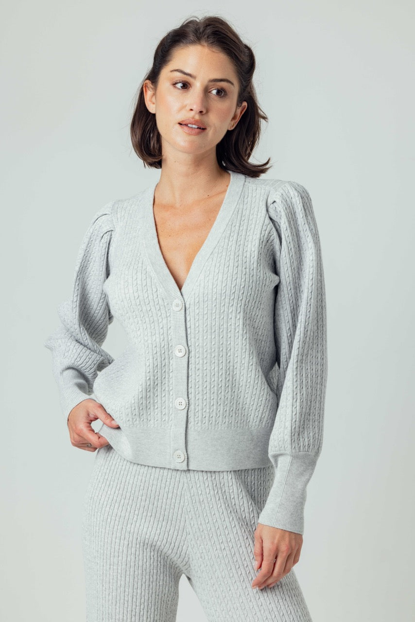 Lavinia Cardigan - Ice Heather Grey