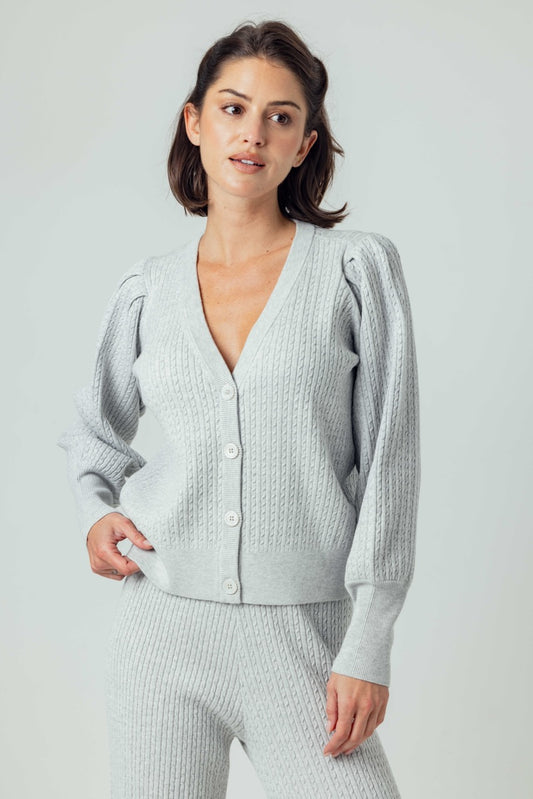 Lavinia Cardigan - Ice Heather Grey