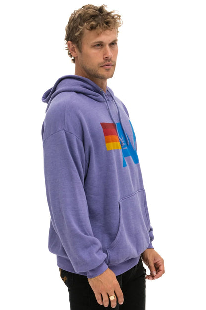 Aviator Nation - Logo Pullover Relaxed Hoodie - Lavender