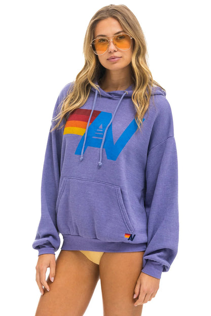 Aviator Nation - Logo Pullover Relaxed Hoodie - Lavender