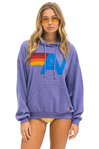 Aviator Nation - Logo Pullover Relaxed Hoodie - Lavender