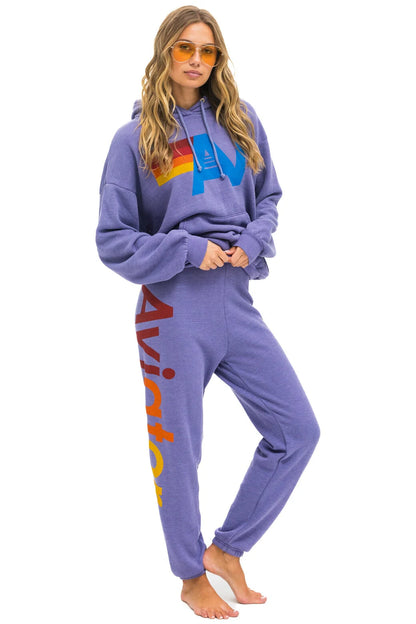 Aviator Nation - Logo Pullover Relaxed Hoodie - Lavender