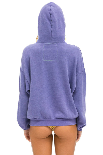 Aviator Nation - Logo Pullover Relaxed Hoodie - Lavender