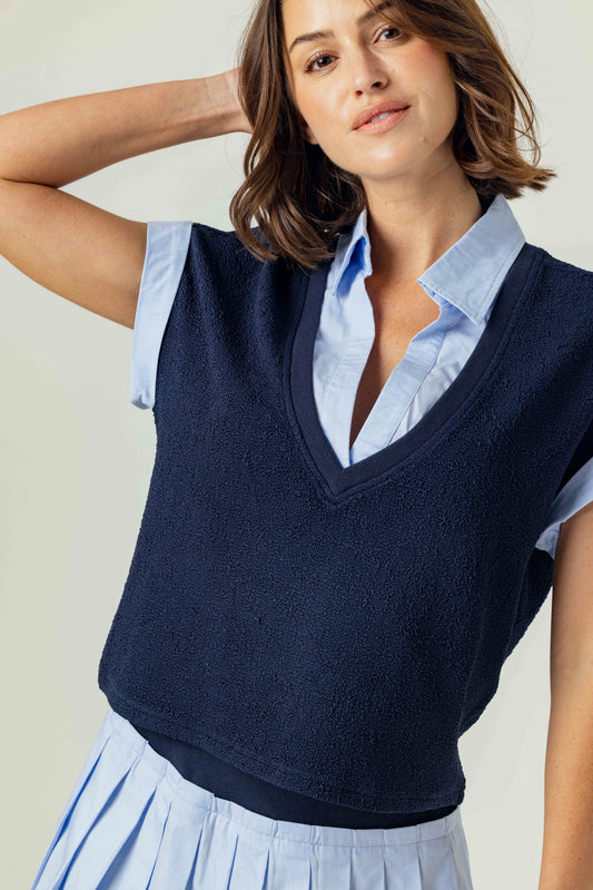 Lune Top - Navy