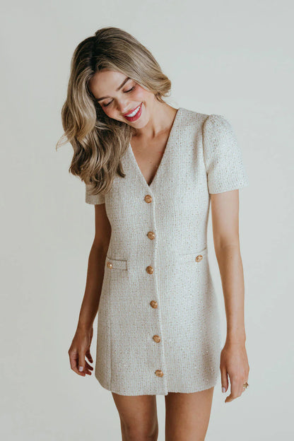 Caroline Dress - Cream