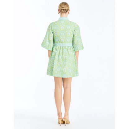 Carmen Mini Dress - Trellis Verte