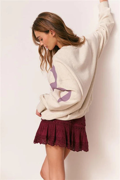 Palo Winding Bow Pullover - Oatmeal