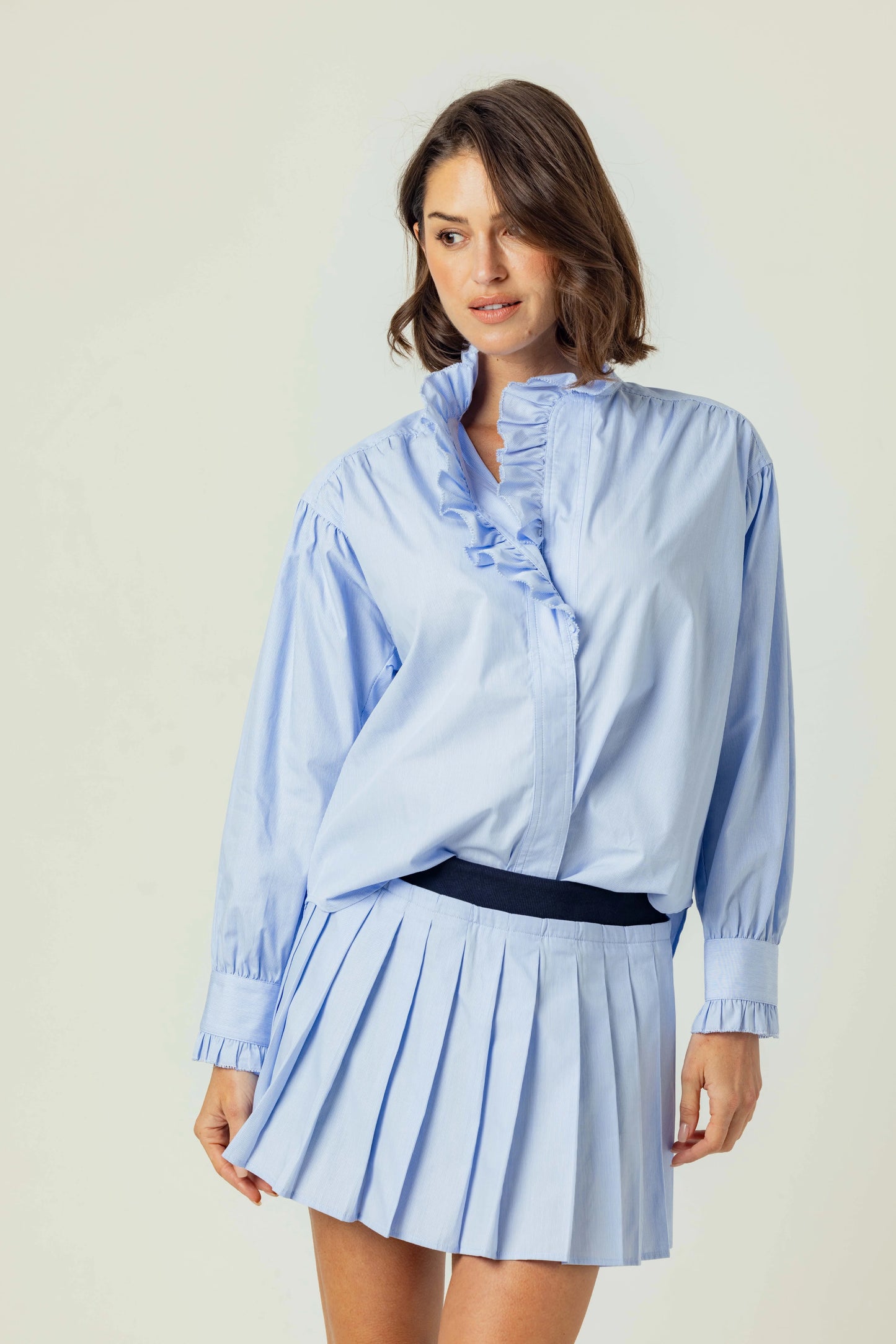 Opal Shirt - Della Blue Stripe