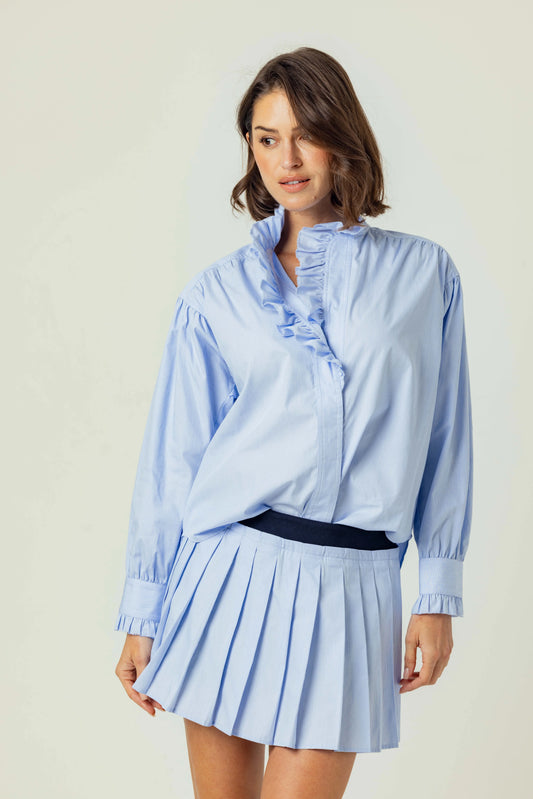 Opal Shirt - Della Blue Stripe