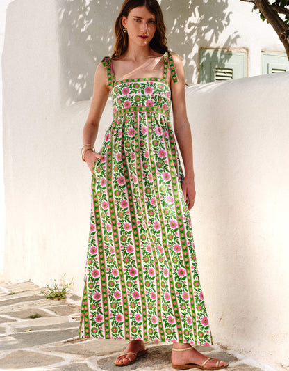 Emerald Border Mykonos Dress