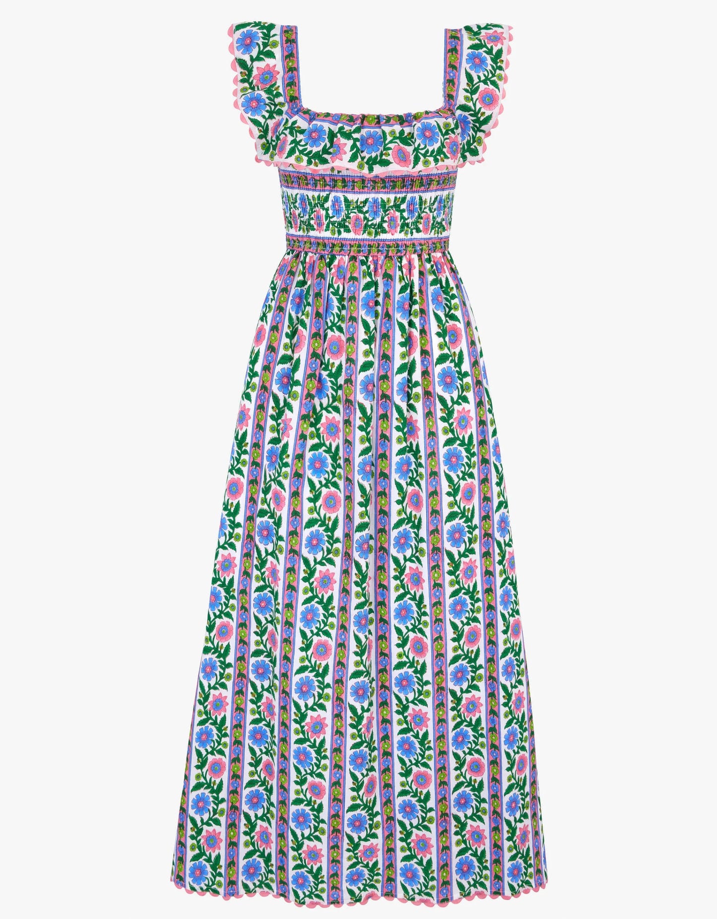 Folk Border Carrie Dress