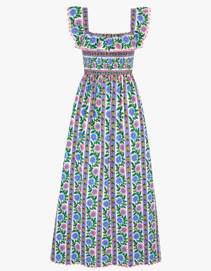Folk Border Carrie Dress
