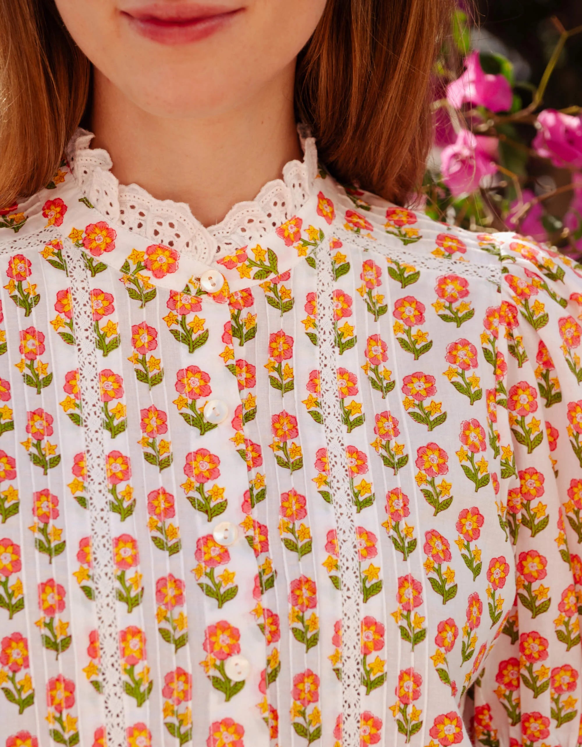 Pink Floret Vera Blouse