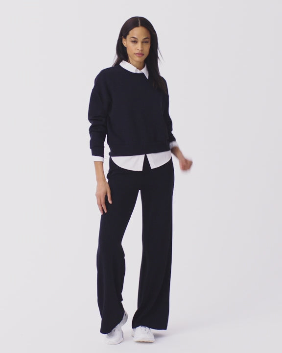 AirEssentials® Wide Leg Pant - Very Black
