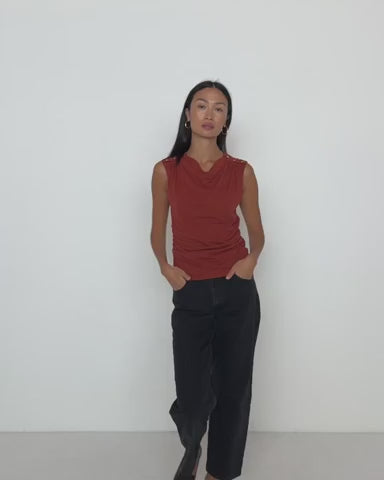 Alexia Top - Chestnut