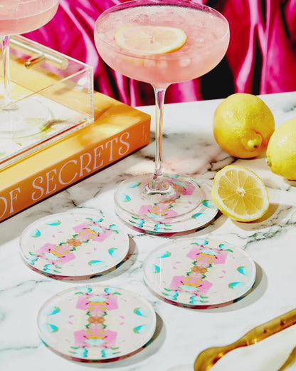 Monets Garden Pink | Laura Park x Tart Coaster