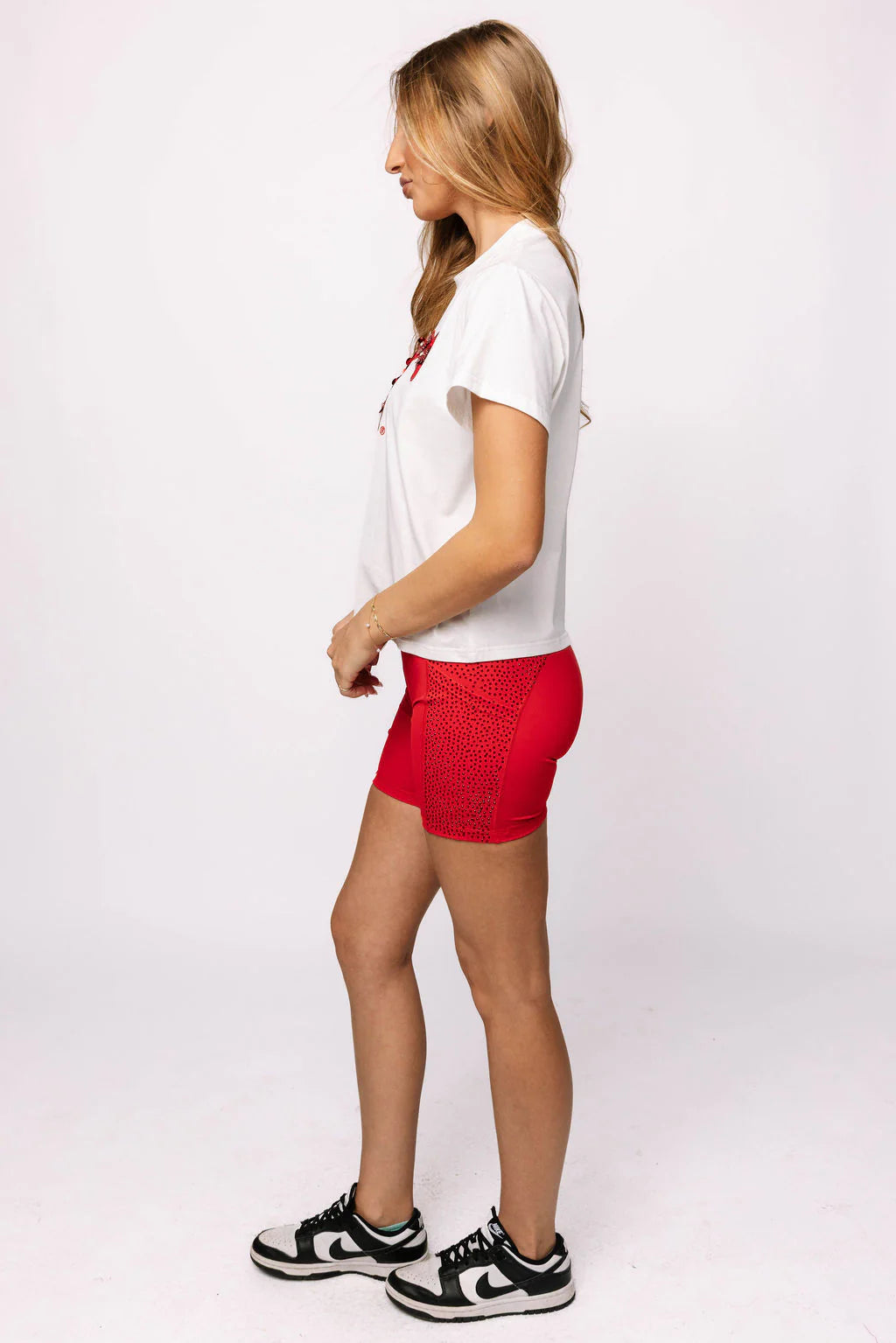 Licensed SMU Mascot Sequin Flower Tee