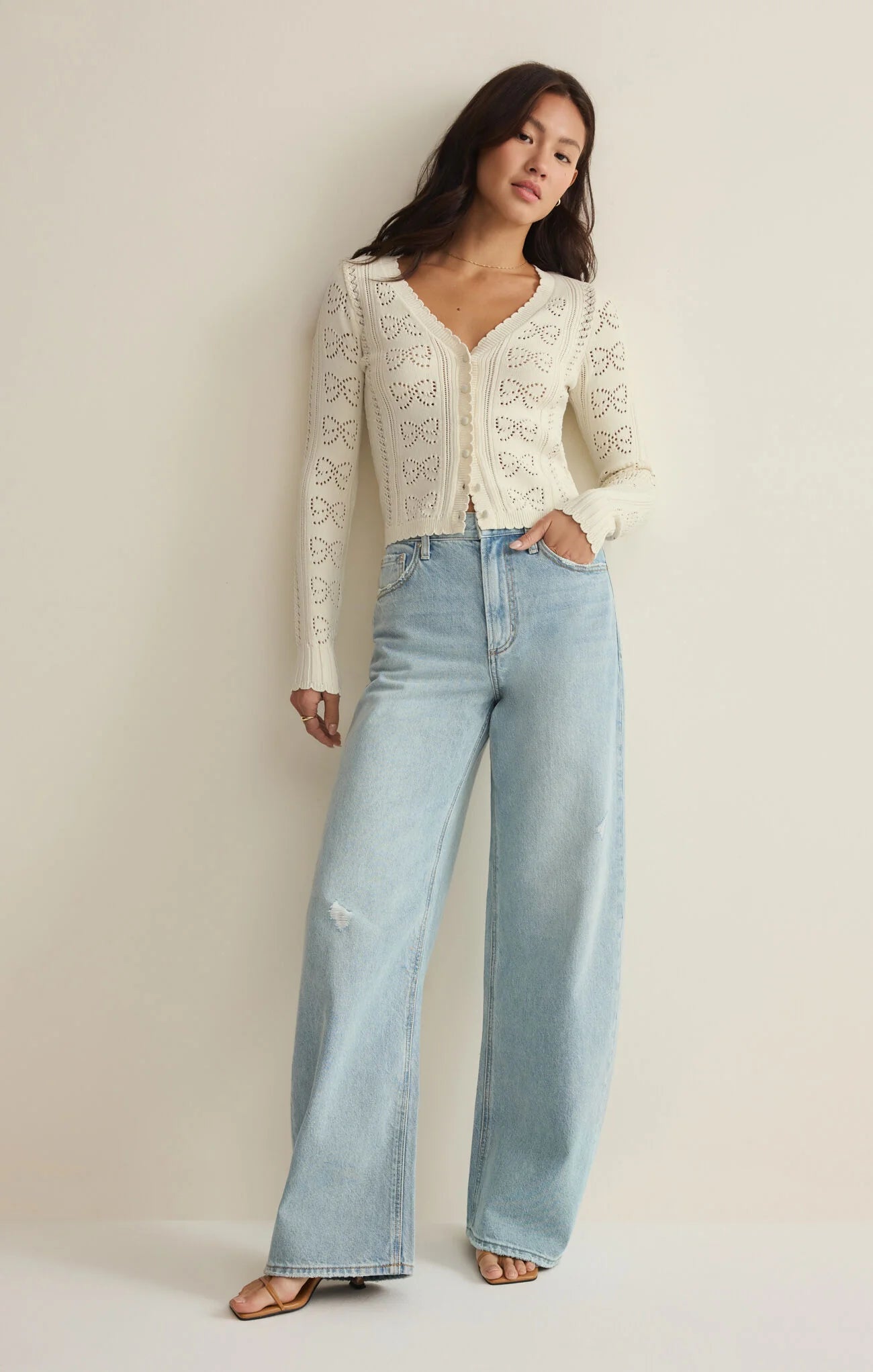 Gema Cardigan - Cloud