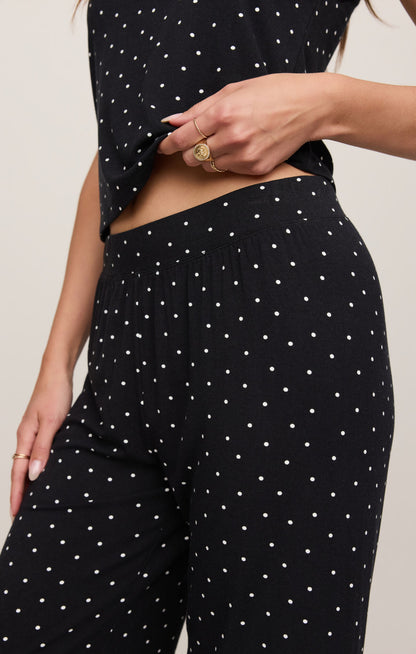 Luxe Dot Pant - Black