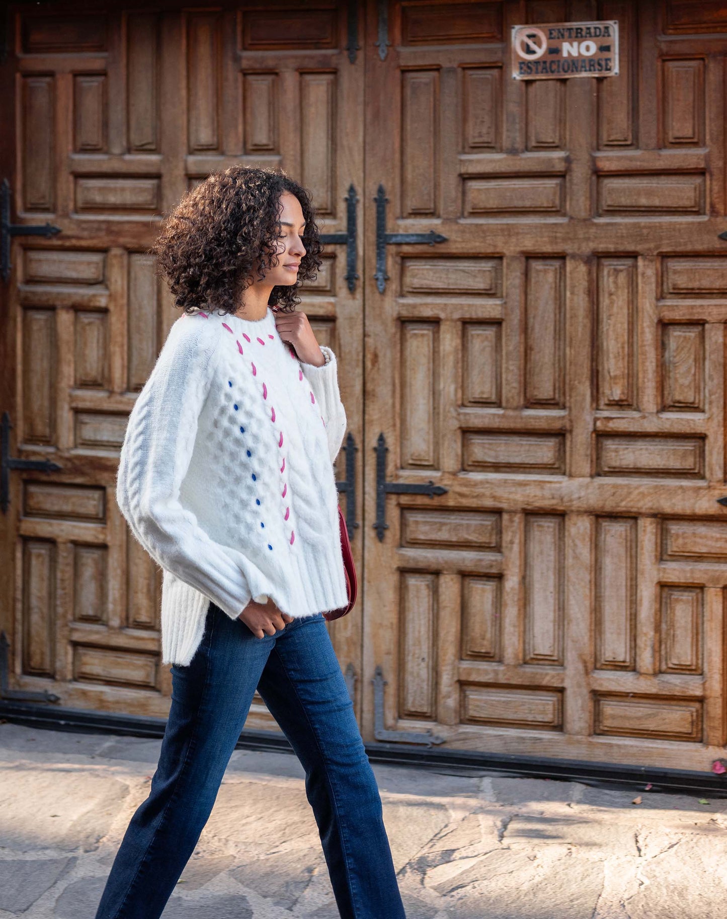 Ribbons and Romance Sweater - White