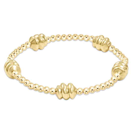 eNewton - Admire Gold 3mm Bead Bracelet - Gold