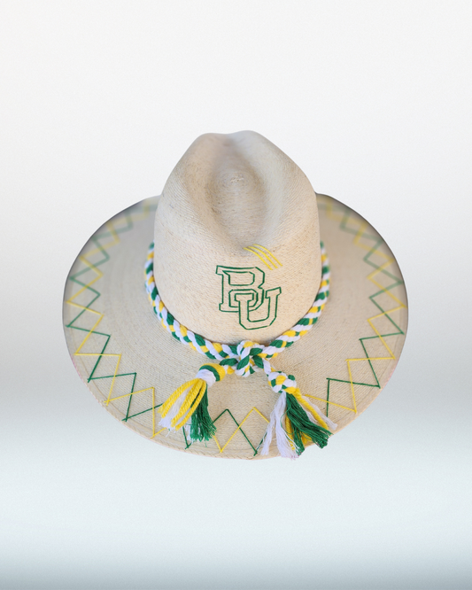 Baylor + Double Zig Zag Brim Palm Hat