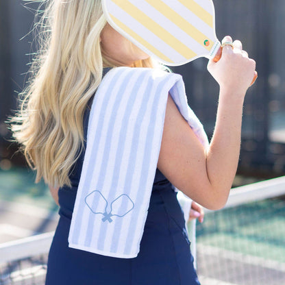Pickleball Towel - Billie Blue Paddles