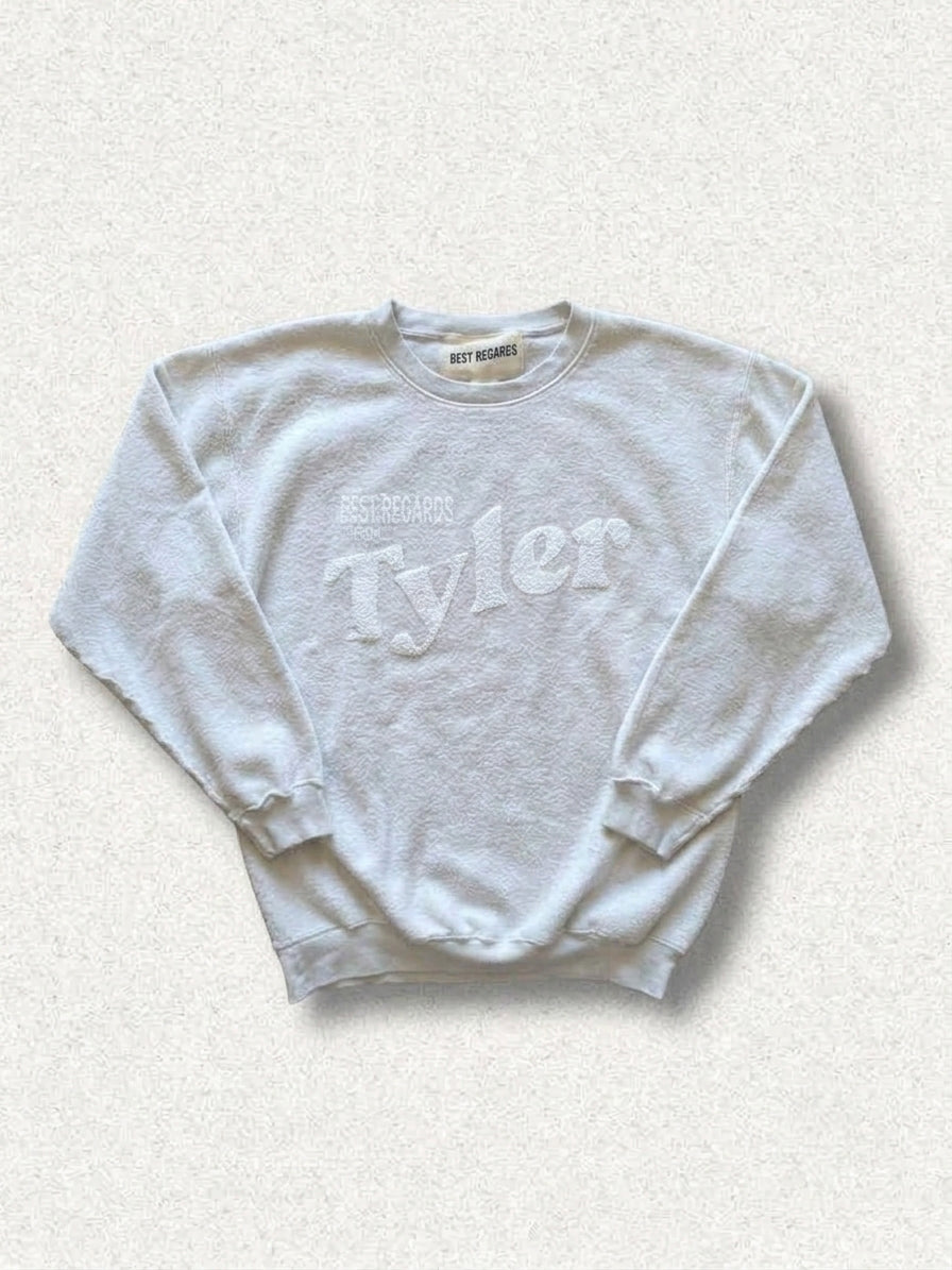 Tyler Reverse Postcard Keepsake Sweatshirt - Heather Grey