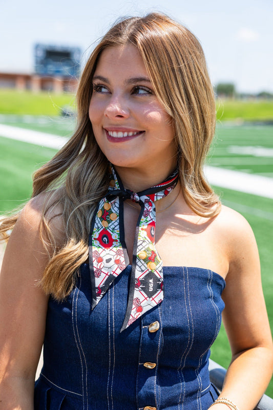 Saturday Silks - All-Star Skinny Scarf - Georgia