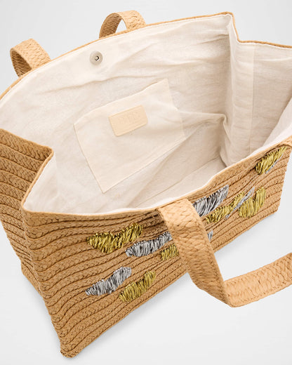 Be Mine Tote - Sand Silver/Gold
