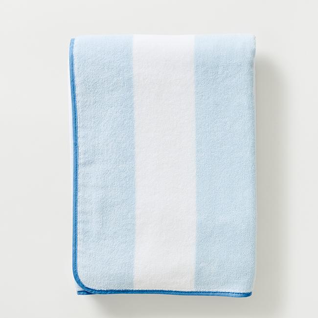 Beach Towel - Light Blue Stripe