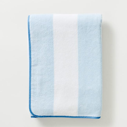 Beach Towel - Light Blue Stripe