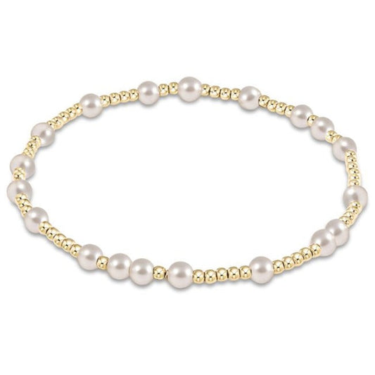 Extends - Hope Unwritten 4mm Bead Bracelet - Pearl
