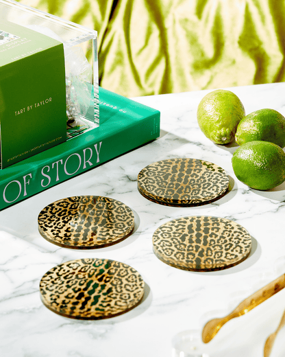 LEOPARD PRINT COASTER