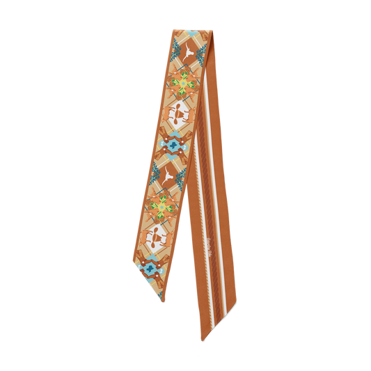 Saturday Silks - All-Star Skinny Scarf - Texas
