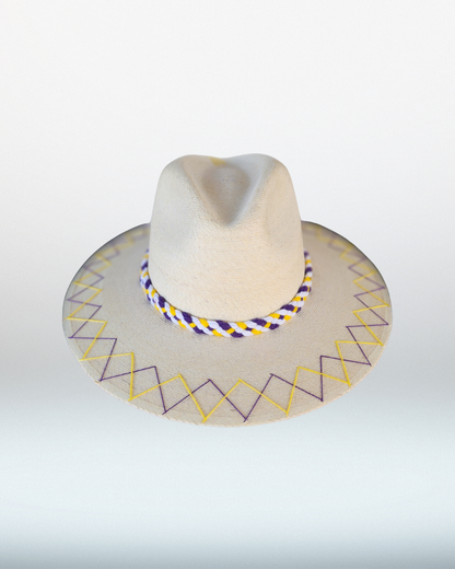 LSU + Double Zig Zag Brim Palm Hat
