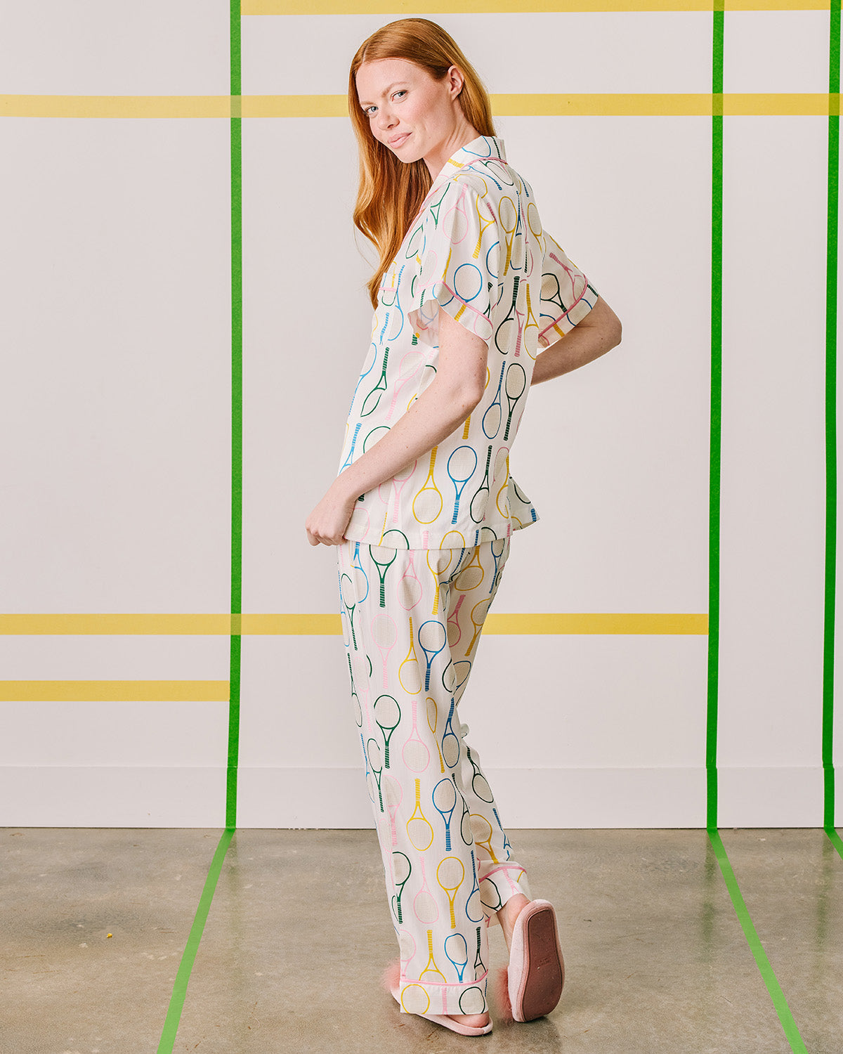Tennis Time Pajama Pants Set - Multi