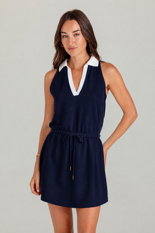 Alegra Dress - Navy