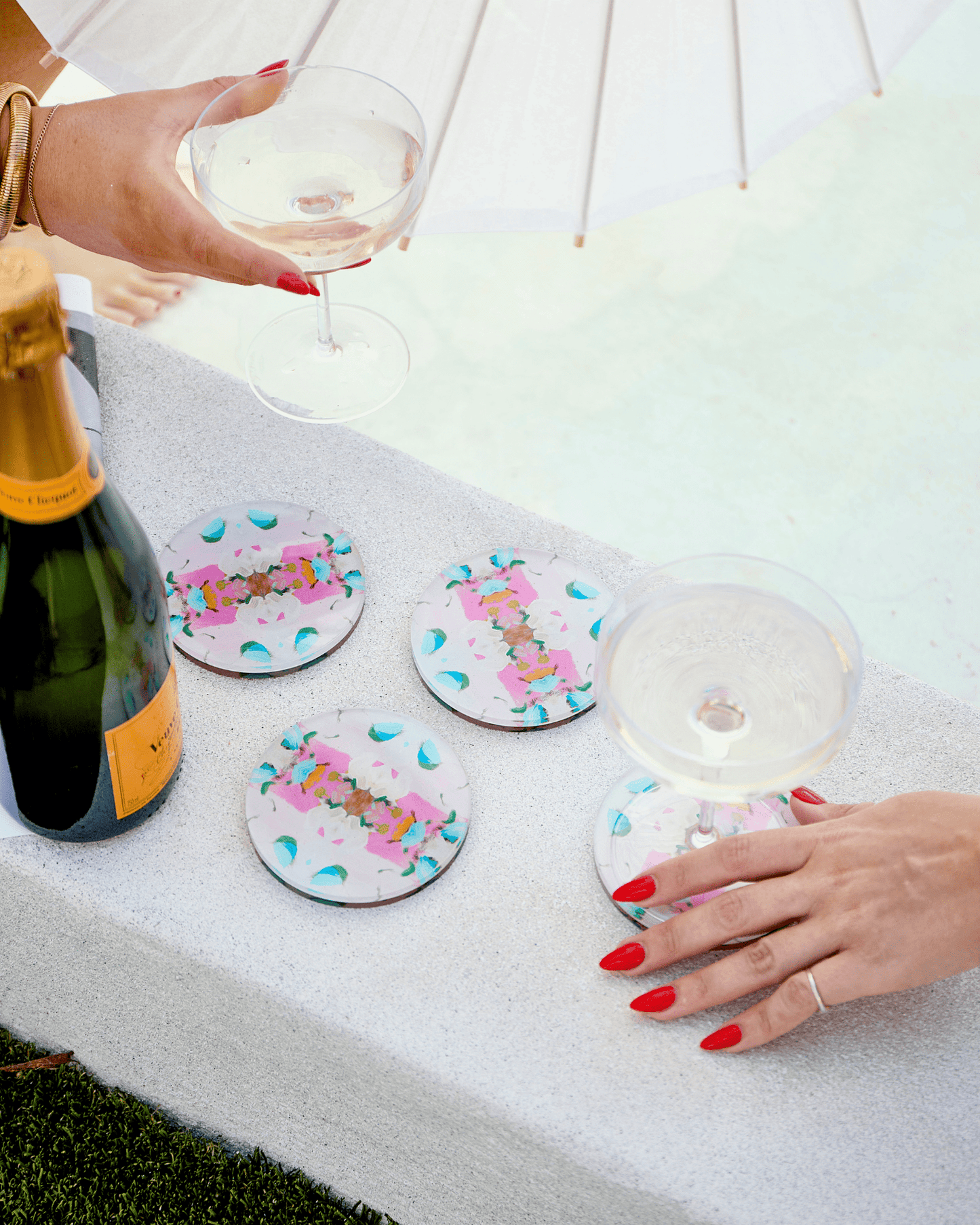Monets Garden Pink | Laura Park x Tart Coaster