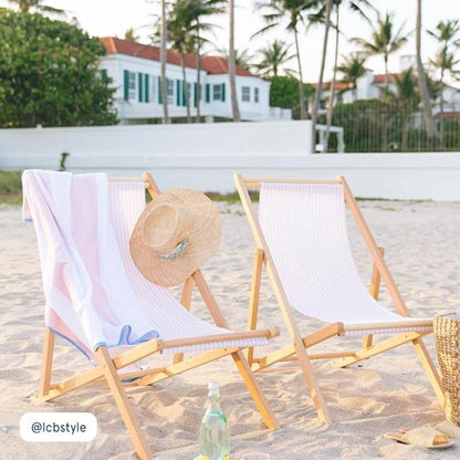 Beach Towel - Pink Stripe