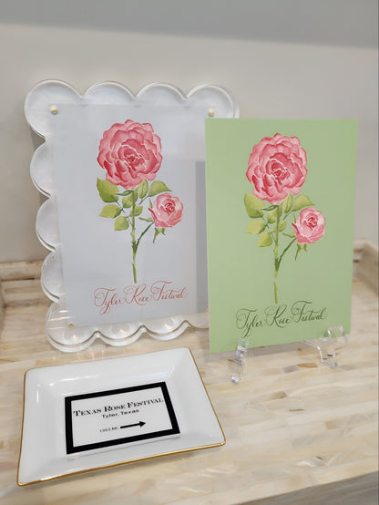 Colorful Botanical 5x7 Print - Tyler Rose Festival Rose