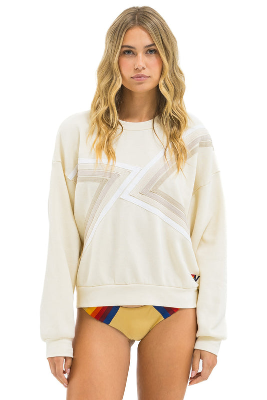 Blaze Relaxed Crew Sweatshirt - Vintage White // Vintage White