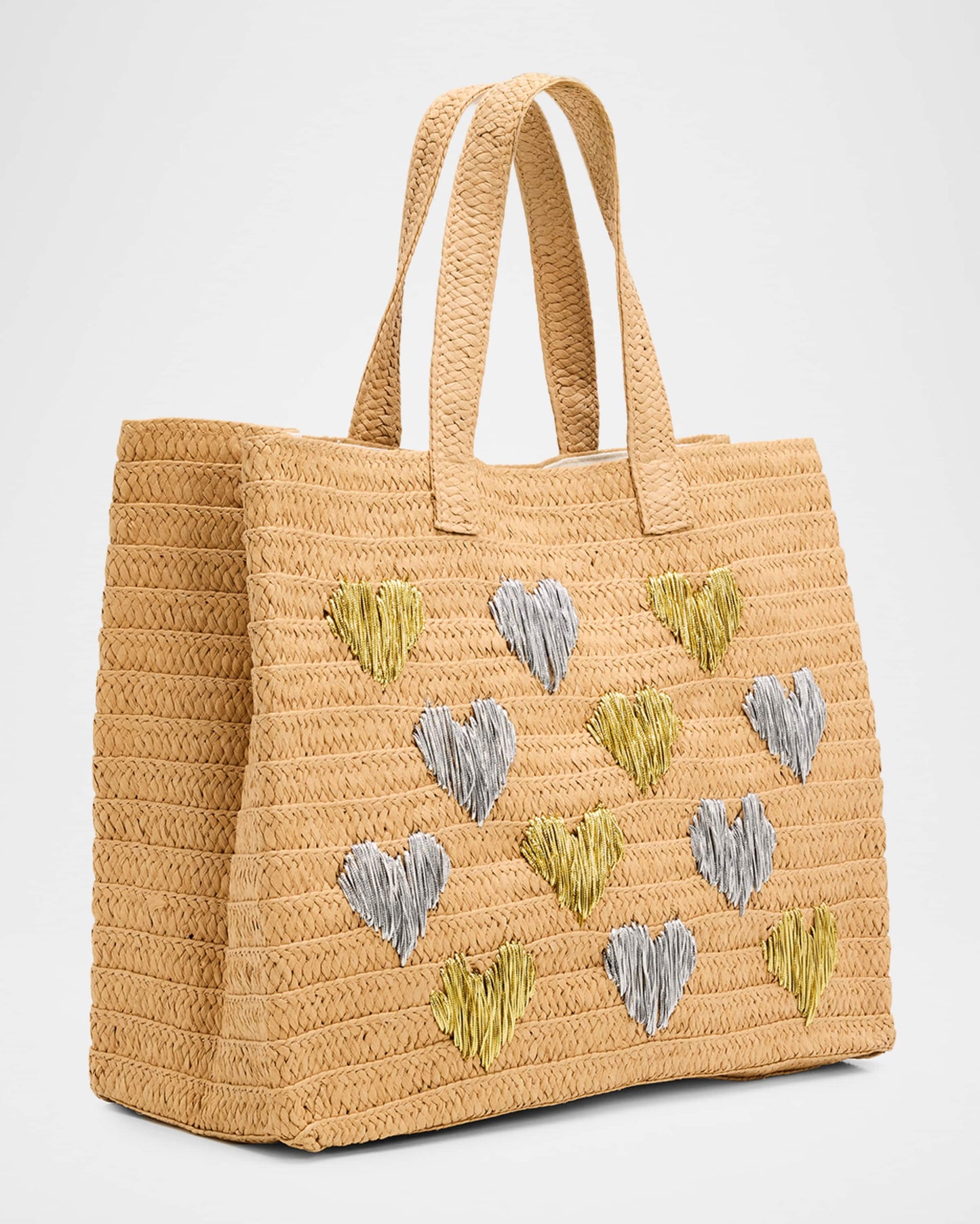Be Mine Tote - Sand Silver/Gold