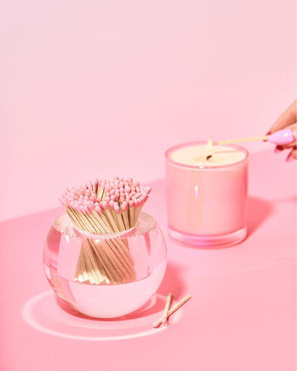 Round Match Striker | Light Pink Matches