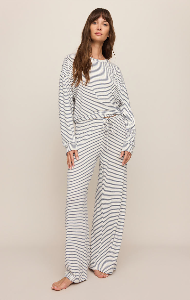 Classic Stripe Long Sleeve Top - Eclipse