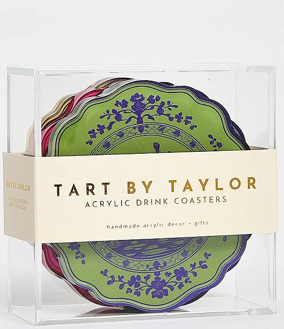 Garden Party Acrylic Coasters - Set of 4