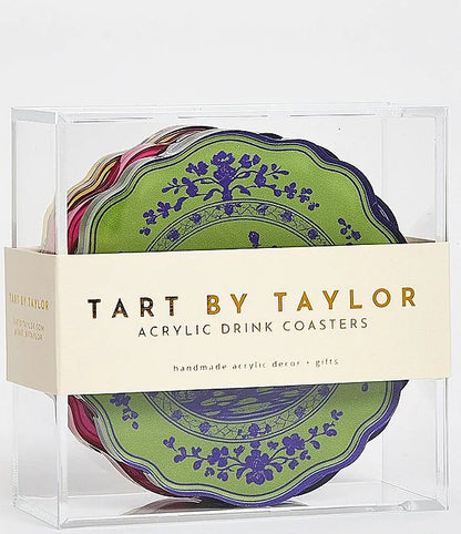 Garden Party Acrylic Coasters - Set of 4