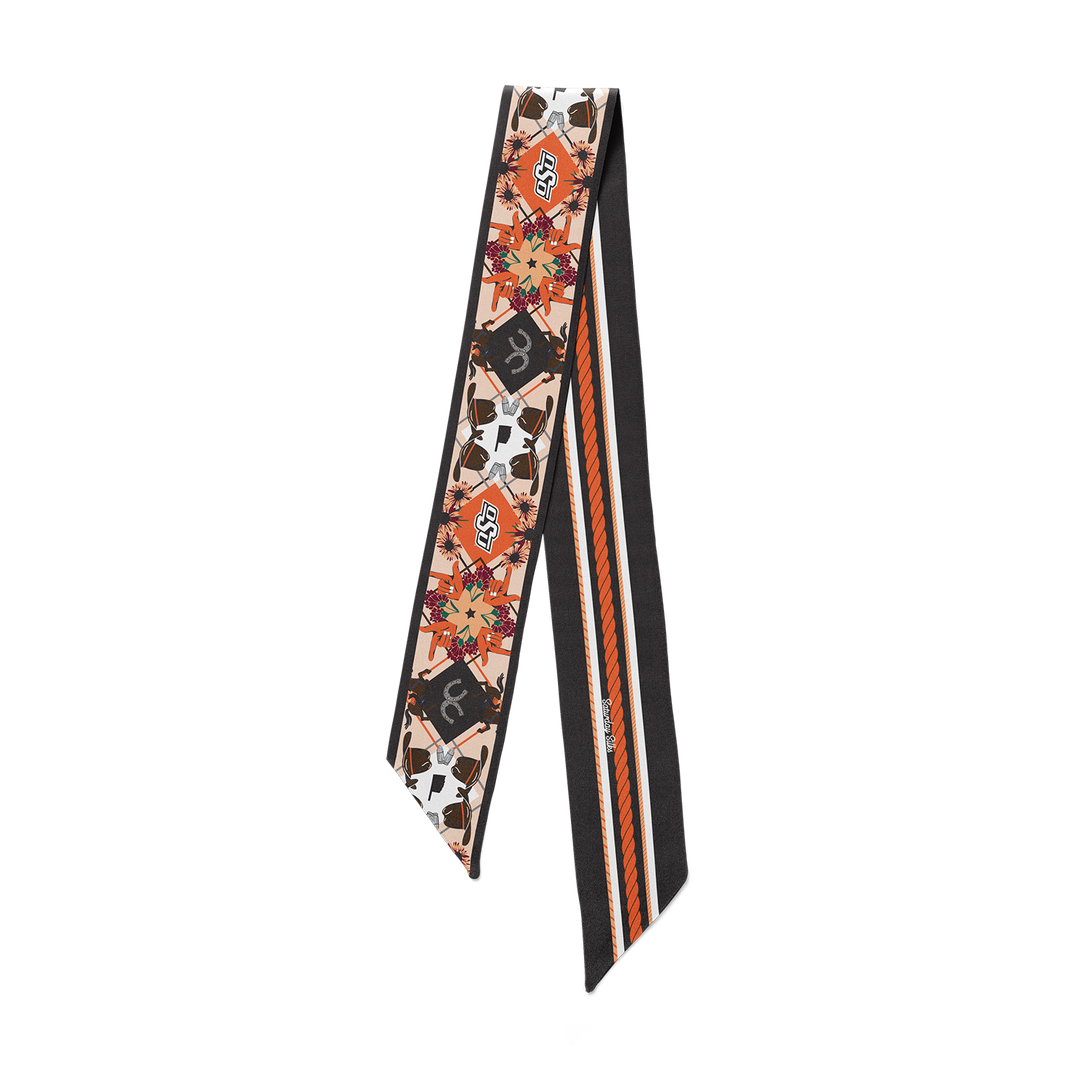 Saturday Silks - All-Star Skinny Scarf - OSU