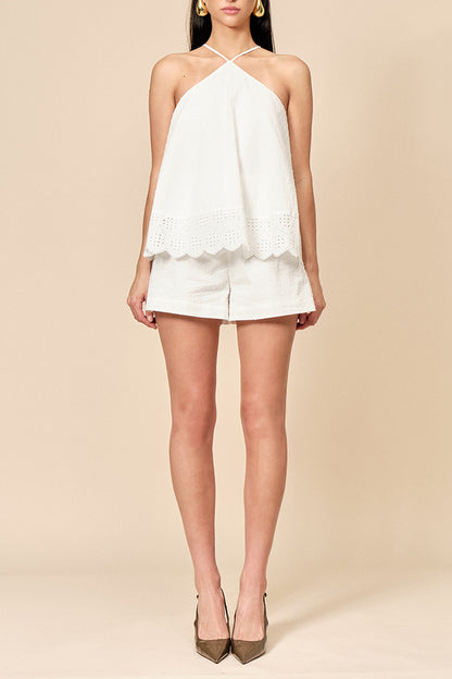 Marilyn Romper - White