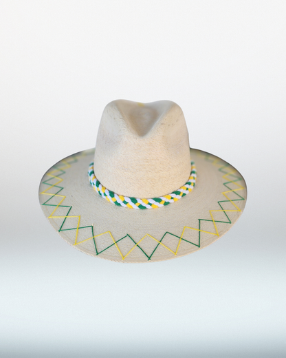 Baylor + Double Zig Zag Brim Palm Hat